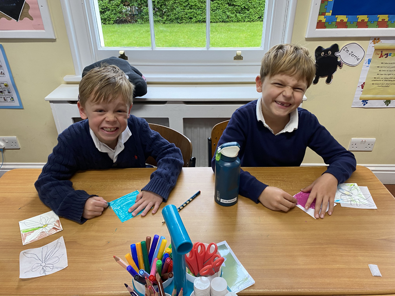 PrePrep Art Week Pupils at work Harrodian Independent School West
